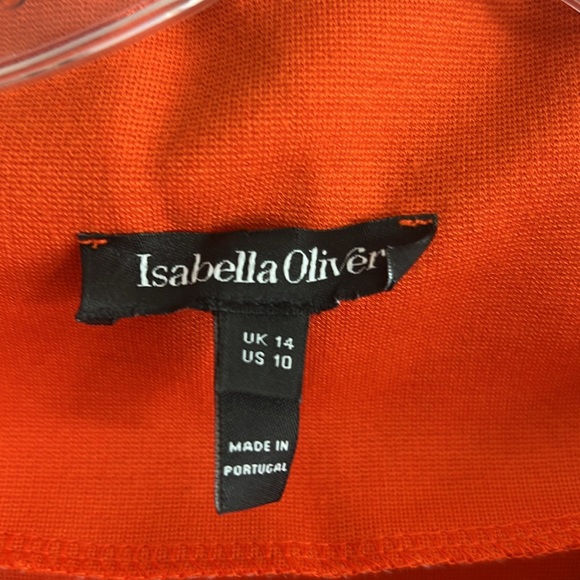 Isabella Oliver size 10 classy dress low pockets cowl neck - Picture 2 of 8